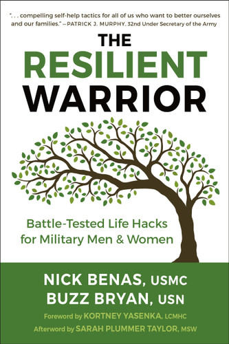 The Resilient Warrior: Battle-Tested Life Hacks for Military Men & Women book cover by Nick Benas, Richard Bryan