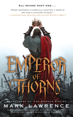 Emperor of Thorns (The Broken Empire) book cover by Mark Lawrence