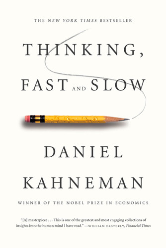 Thinking, Fast and Slow book cover by Daniel Kahneman