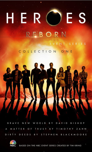 Heroes Reborn: Collection One book cover by David Bishop, Timothy Zahn, Stephen Blackmoore