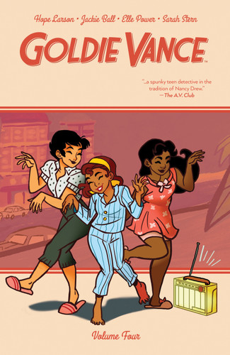 Goldie Vance Vol. 4 (Goldie Vance) book cover by Hope Larson, Jackie Ball