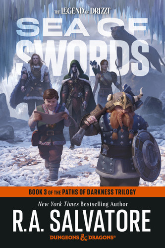 Sea of Swords: Dungeons & Dragons: Book 3 of the Paths of Darkness Trilogy (The Legend of Drizzt) book cover by R.A. Salvatore