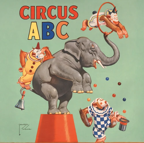 Circus ABC book cover by David Berry, Jennifer Lemmer Posey