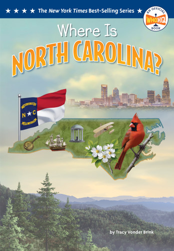 Where Is North Carolina? (Who HQ: The 50 States) book cover by Tracy Vonder Brink, Who HQ