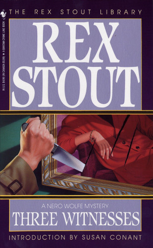 Three Witnesses (Nero Wolfe) book cover by Rex Stout