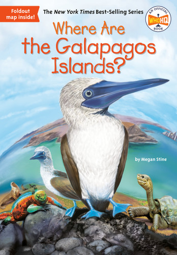 Where Are the Galapagos Islands? (Where Is?) book cover by Megan Stine, Who HQ