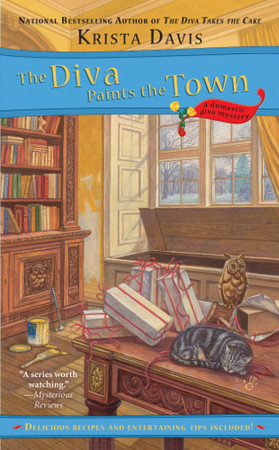 The Diva Paints the Town (A Domestic Diva Mystery) book cover by Krista Davis