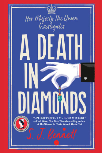A Death in Diamonds (Her Majesty The Queen Investigates) book cover by SJ Bennett