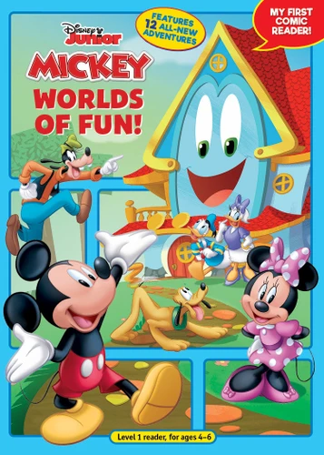 Mickey Mouse Funhouse: Worlds of Fun!: My First Comic Reader! book cover by Disney Books