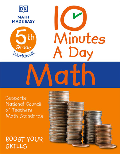 10 Minutes a Day Math, 5th Grade (DK 10-Minutes a Day) book cover by DK