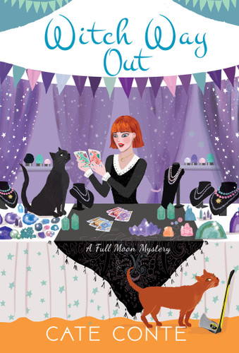 Witch Way Out (A Full Moon Mystery) book cover by Cate Conte