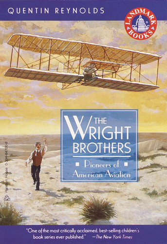 The Wright Brothers: Pioneers of American Aviation (Landmark Books) book cover by Quentin Reynolds
