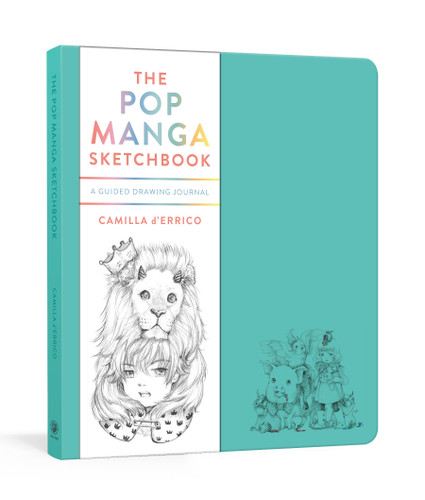 The Pop Manga Sketchbook: A Guided Drawing Journal book cover by Camilla d'Errico