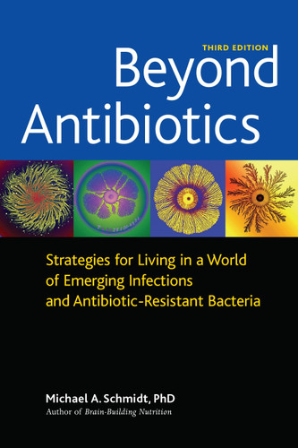 Beyond Antibiotics: Strategies for Living in a World of Emerging Infections and Antibiotic-ResistantBacteria book cover by Michael A. Schmidt, Ph.D.