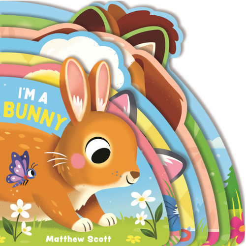 I'm a Bunny: (A Shaped Board Book Full of Animal Sounds, Lively Rhymes, and Interactive Fun for Babies and Toddlers) (I'm A... Shaped Board Book Series) book cover by Carly Blake