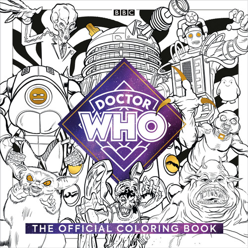 The Official Doctor Who Coloring Book book cover by Mike Collins, Official Doctor Who Licensed