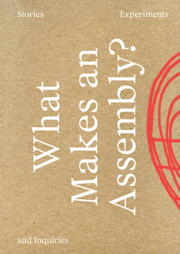 What Makes an Assembly?: Stories, Experiments, and Inquiries book cover by 