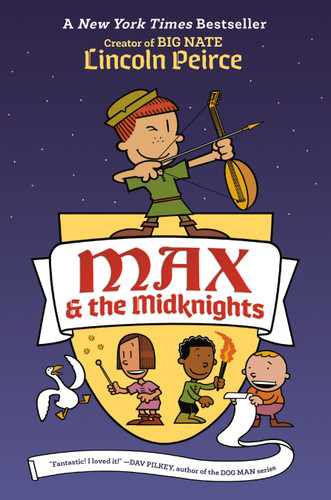 Max and the Midknights (Max & The Midknights) book cover by Lincoln Peirce