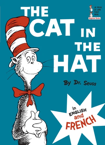 The Cat in the Hat in English and French (Beginner Books) book cover by Dr. Seuss