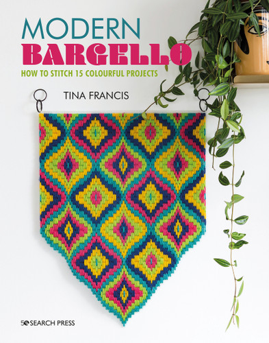 Modern Bargello: How to stitch 15 colourful projects book cover by Tina Francis