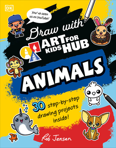 Draw with Art for Kids Hub Animals (Draw With Art For Kids Hub) book cover by Art for Kids Hub, Rob Jensen