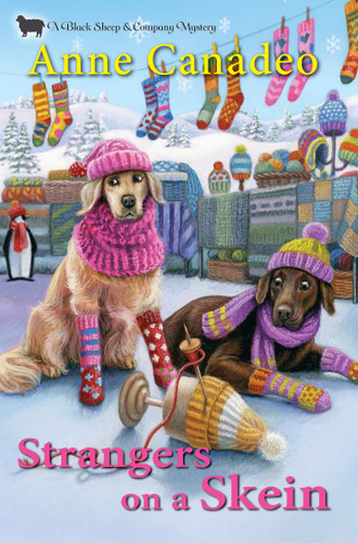 Strangers on a Skein (A Black Sheep & Co. Mystery) book cover by Anne Canadeo