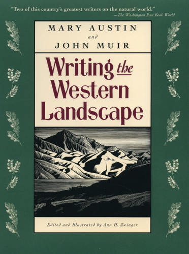 Writing the Western Landscape book cover by Mary Austin, John Muir