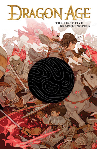 Dragon Age: The First Five Graphic Novels book cover by David Gaider, Alexander Freed, Greg Rucka, Nunzio DeFilippis, Christina Weir