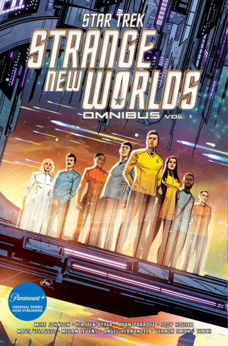 Star Trek: Strange New Worlds Omnibus, Vol. 1 book cover by Mike Johnson, Kirsten Beyer, Ryan Parrott
