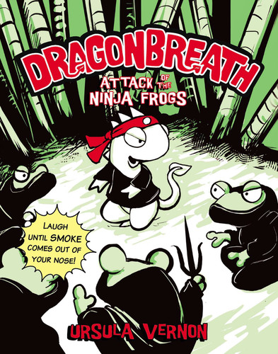 Dragonbreath #2: Attack of the Ninja Frogs (Dragonbreath) book cover by Ursula Vernon