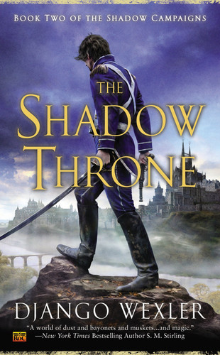 The Shadow Throne (The Shadow Campaigns) book cover by Django Wexler
