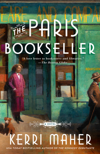 The Paris Bookseller book cover by Kerri Maher