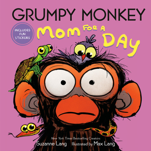 Grumpy Monkey Mom for a Day: Includes Fun Stickers (Grumpy Monkey) book cover by Suzanne Lang