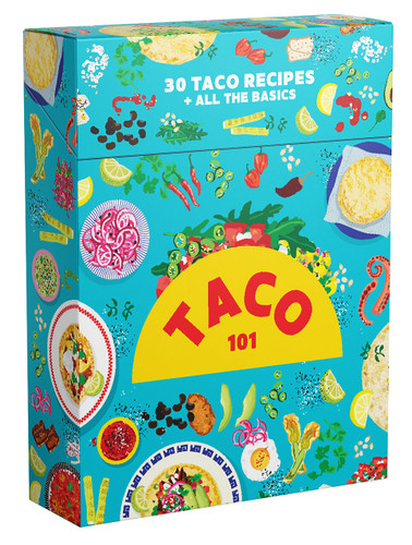 Taco 101 Deck of Cards: 30 Taco Recipes + All the Basics book cover by Deborah Kaloper
