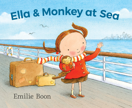 Ella and Monkey at Sea book cover by Emilie Boon