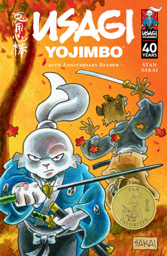 Usagi Yojimbo: 40th Anniversary Reader (Usagi Yojimbo) book cover by Stan Sakai