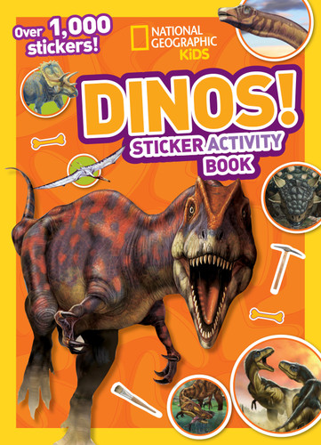 National Geographic Kids Dinos Sticker Activity Book: Over 1,000 Stickers! (NGK Sticker Activity Books) book cover by National Geographic Kids