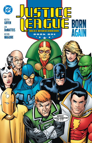 Justice League International Book One: Born Again (2025 Edition) book cover by J.M. DeMatteis, Keith Giffen