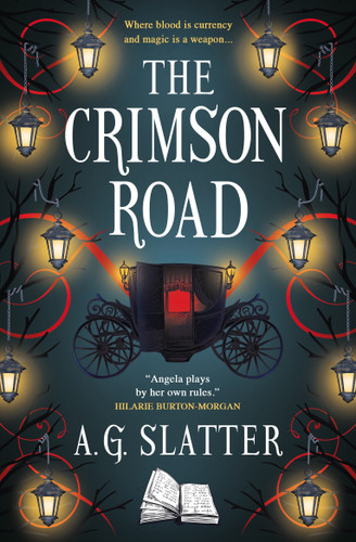 The Crimson Road book cover by A.G. Slatter