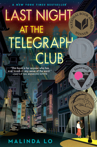 Last Night at the Telegraph Club book cover by Malinda Lo