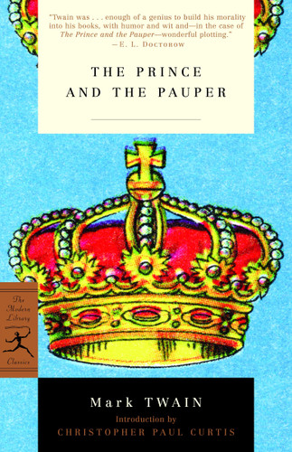 The Prince and the Pauper (Modern Library Classics) book cover by Mark Twain