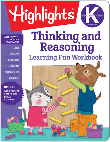 Kindergarten Thinking and Reasoning (Highlights Learning Fun Workbooks) book cover by 