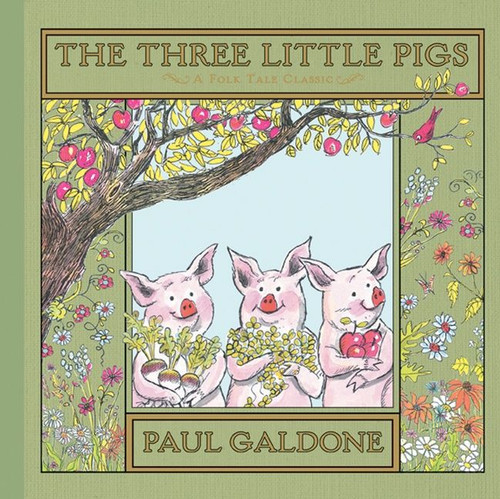 The Three Little Pigs (Paul Galdone Nursery Classic) book cover by Paul Galdone, Joanna C. Galdone