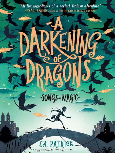 A Darkening of Dragons (Songs of Magic) book cover by S.A. Patrick