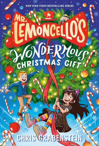 Mr. Lemoncello's Wondermous Christmas Gift (Mr. Lemoncello's Library) book cover by Chris Grabenstein