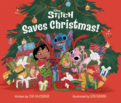 Disney Stitch Saves Christmas! book cover by Tim McCanna