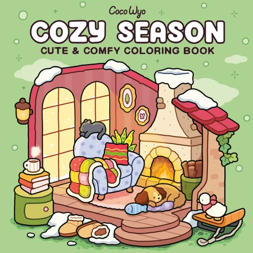 Cozy Season: Coloring Book for Adults and Kids (Cozy Spaces Coloring) book cover by Coco Wyo