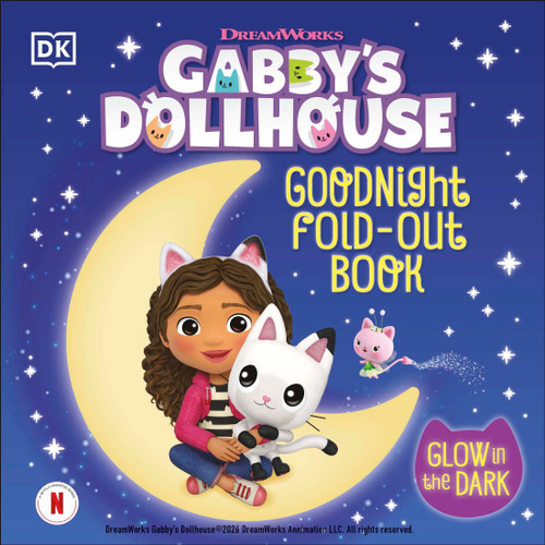 Gabby's Dollhouse Goodnight Fold-out Book book cover by DK