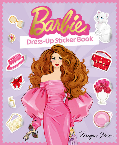Barbie: Dress-Up Sticker Book (Barbie) book cover by Megan Hess