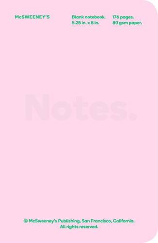 McSweeney's Blank Vinyl Notebook book cover by 